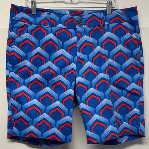 Loudmouth Golf Lounge Lizard Women's Bermuda Short Size 16